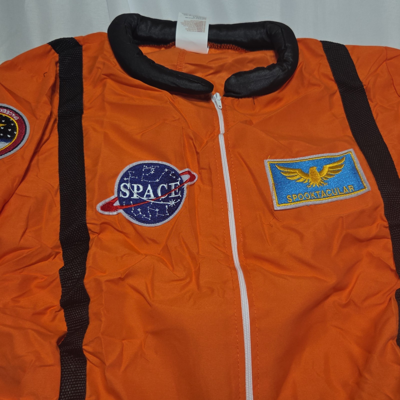 Spooktacular Creations Astronaut Costume Women’s Medium Orange Space Jumpsuit