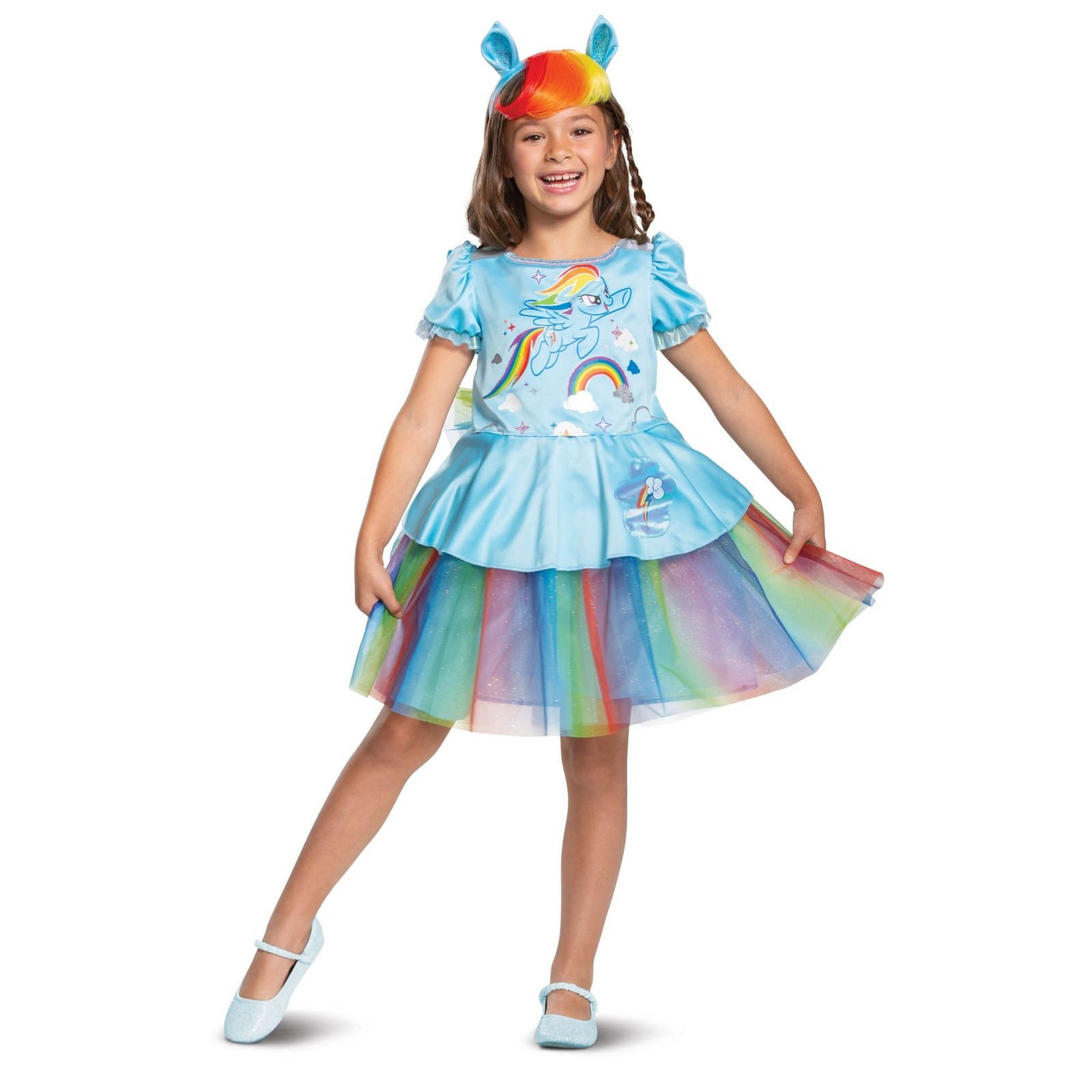 Disguise Rainbow Dash Tutu Deluxe Child Girl Costume, Size XS (3T-4T)