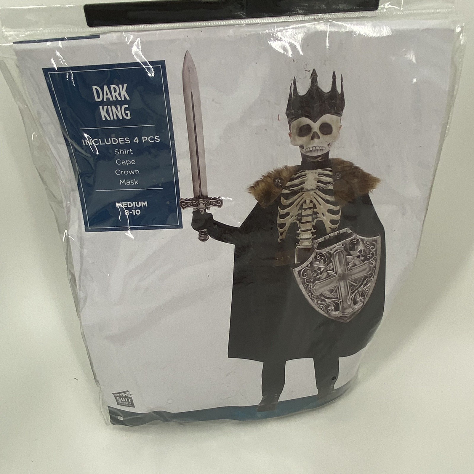 Halloween Costumes Dark King Kids Costume – Black and Brown size L