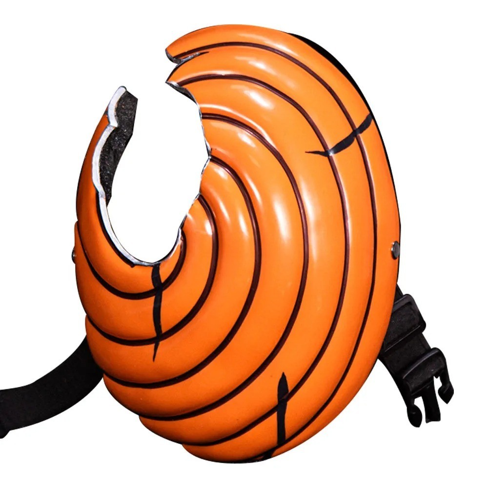 Naruto Shippuden Tobi Obito Uchiha Broken Mask Cosplay Halloween Costume