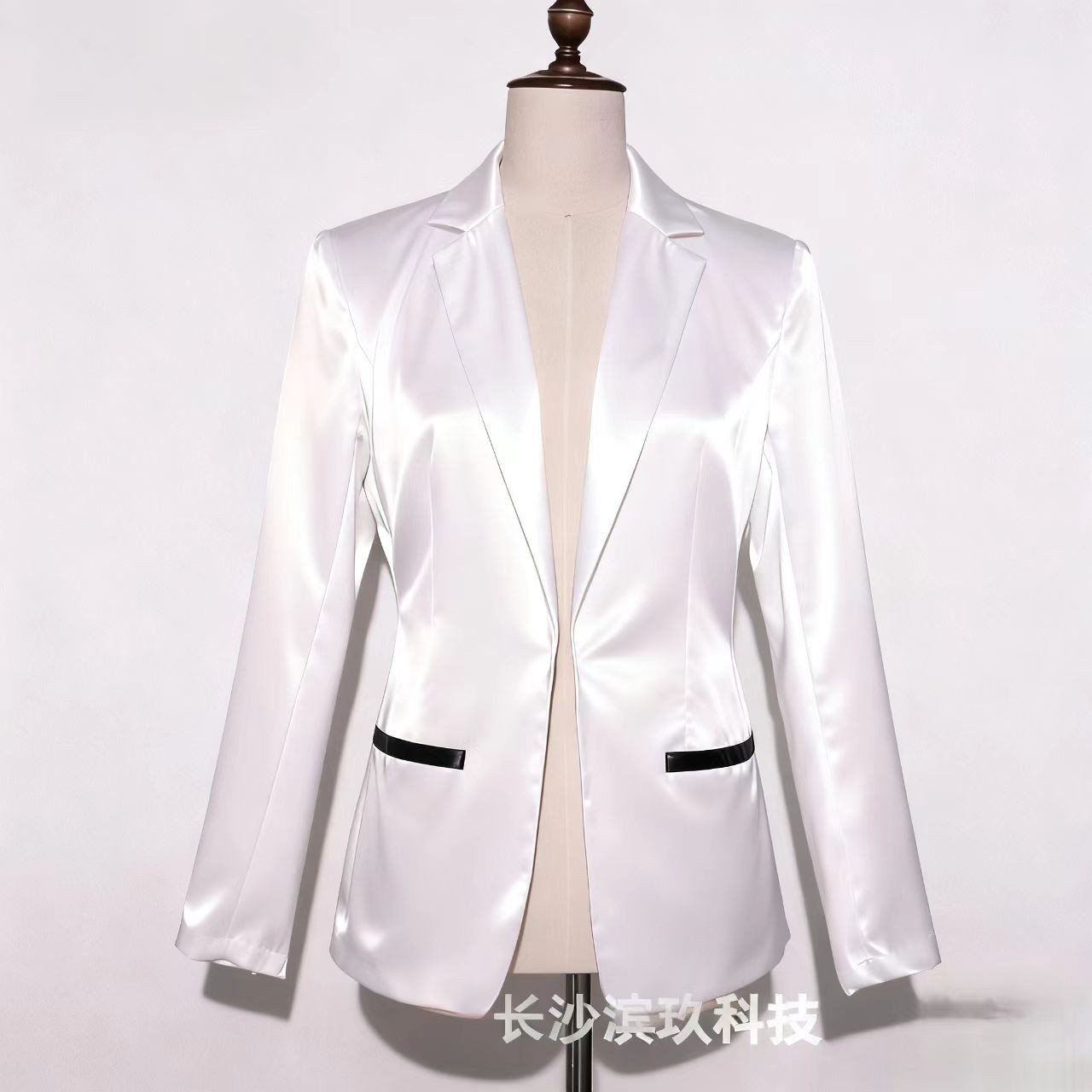 Men LED Luminous Fiber Optic Suit Colorful Light Jacket Bar Nightclub DJ Costume