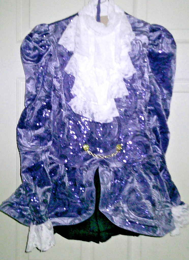 Halloween – Dance Girls Deep Blue Sequins Costume Dress Size SA (6) – NWOT