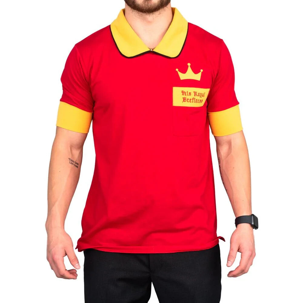 His Royal Beefiness King Halloween Cosplay Costume Shirt/Crown Set