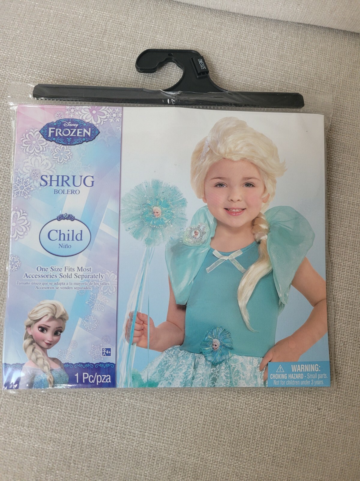Child’s Disney Frozen Blue 1 Piece Shrug Halloween Accessory girls costume