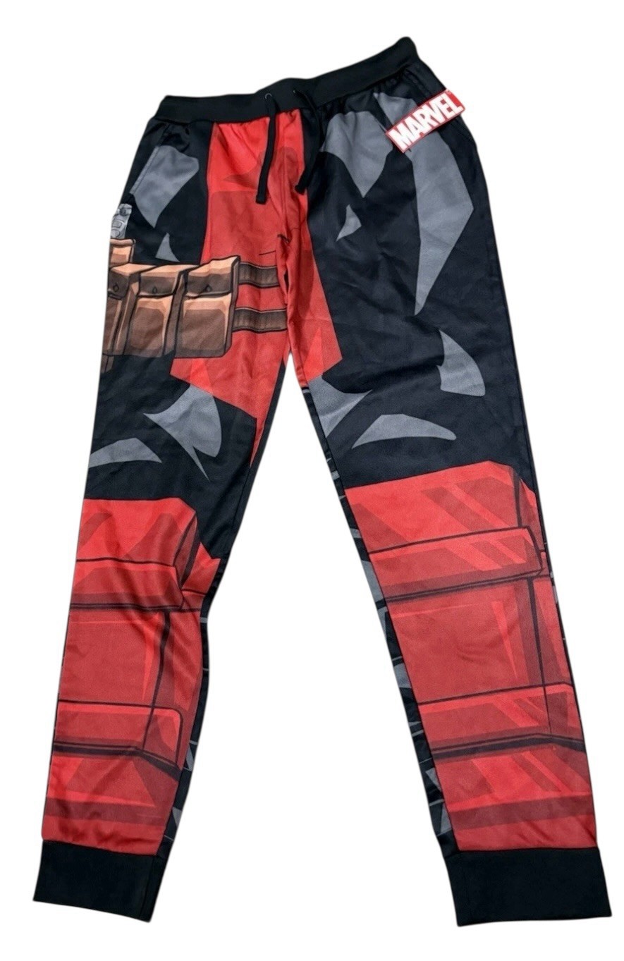 Marvel Deadpool Costume Cosplay Sweatpants Size Medium New With Tags