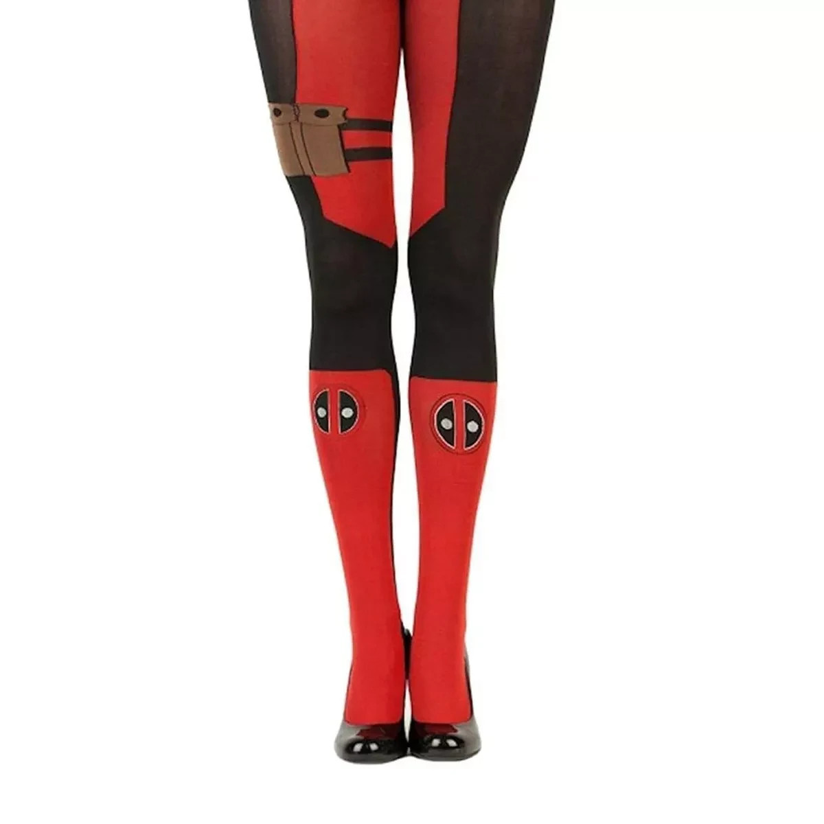 Marvel Deadpool Thigh Hi Over Knee Socks / Deadpool Tights TEEN / ADULT OSFM NEW