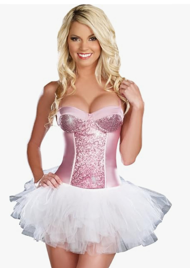 Corset Burlesque Bunny Bustier Adult Women Costume