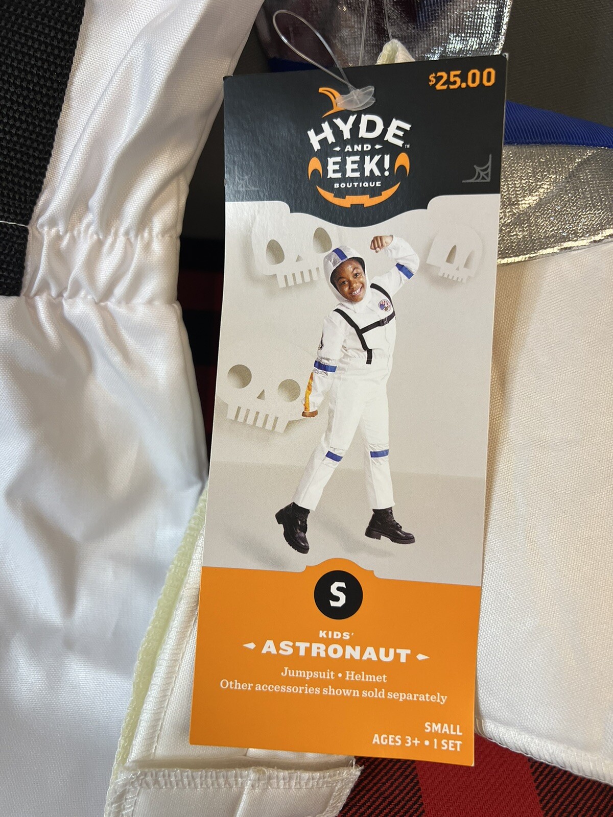 Kids Astronaut Costume + Helmet Unisex NASA Space Suit Spaceman Halloween Small