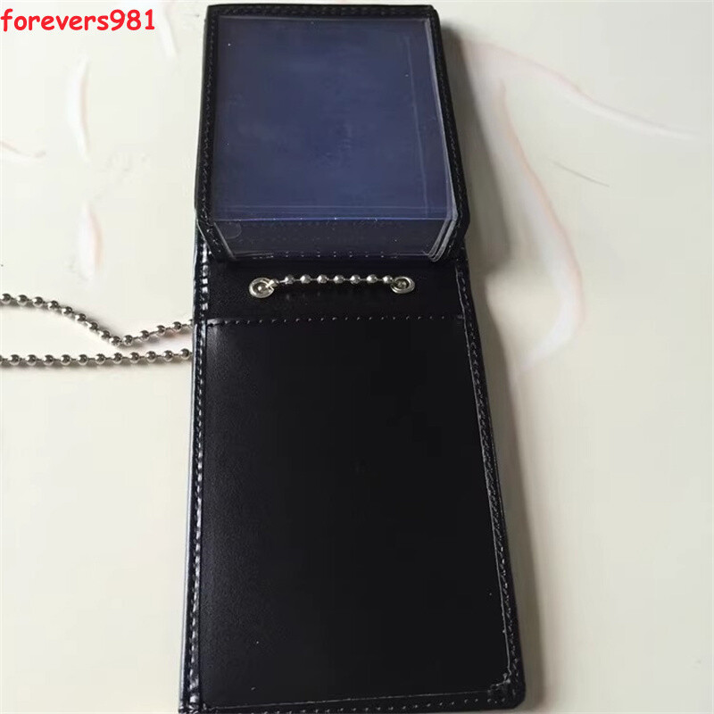 LA Detective SWAT Badge ID Card Holder Wallet with Chain Cosplay Gifts Police