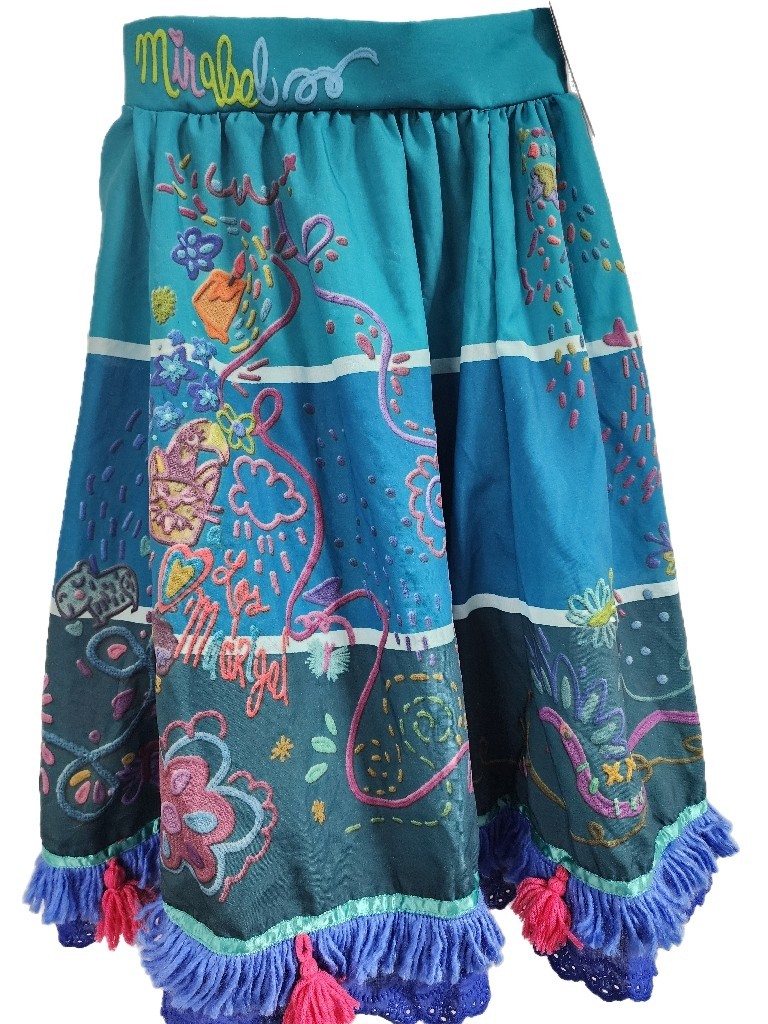 Disney Encanto Mirabel Madrigal Dress Sz 3-10 Costume Dress w/btn NWT SHIPS FREE