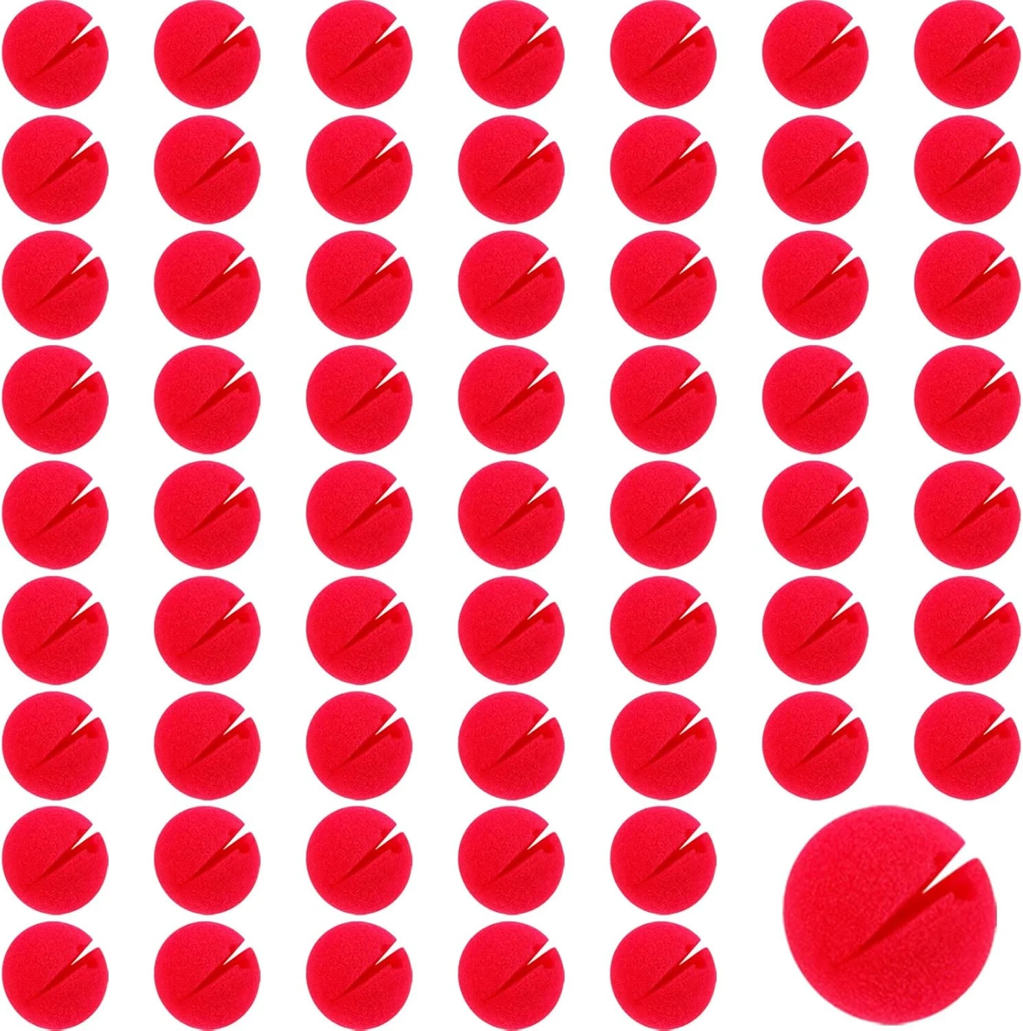 60 Pieces Red Clown Noses Cosplay Noses Foam Circus Noses for Halloween Christma