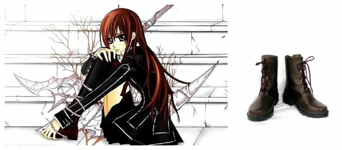 Vampire Knight Cosplay Costume Yuki Cross Boots Boot Shoes Shoe j0