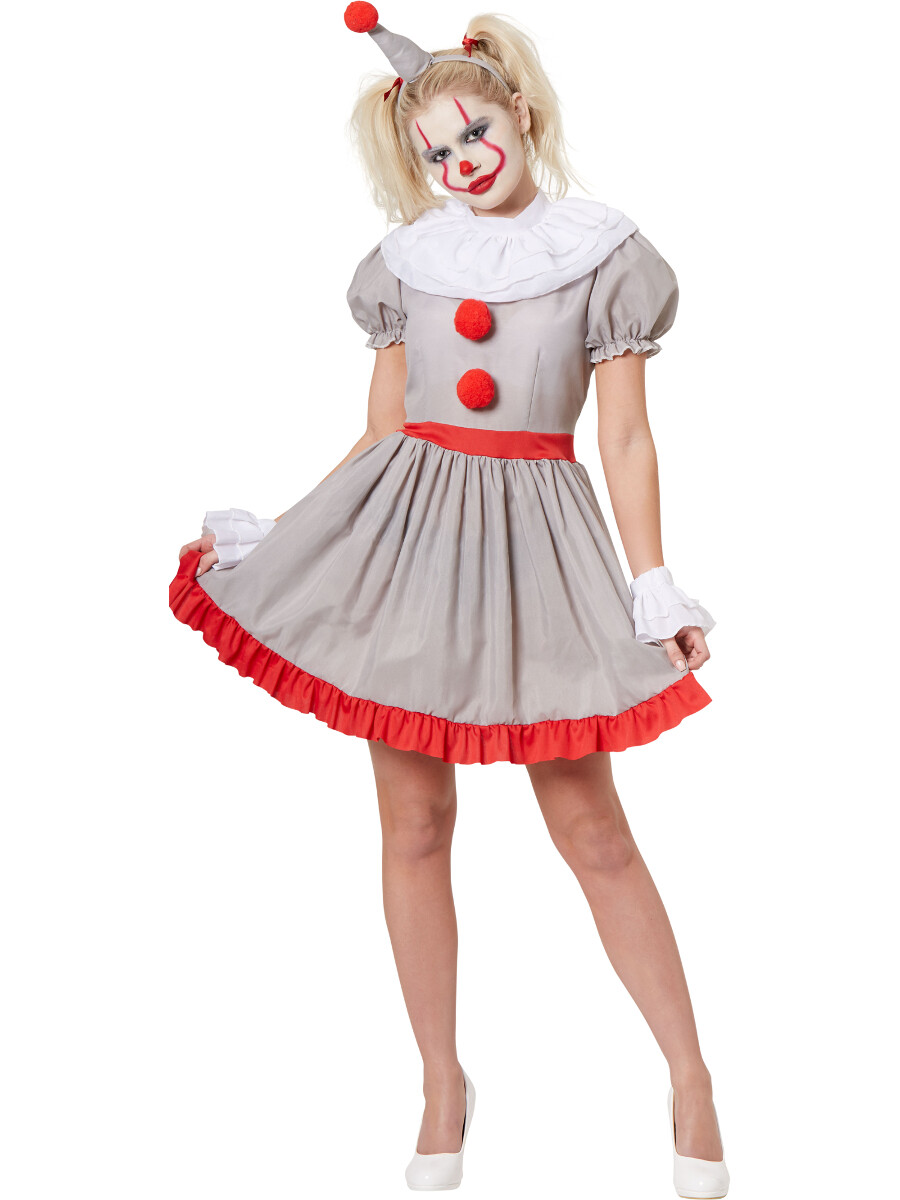 Vintage Horror Clown Girl Women’s Costume