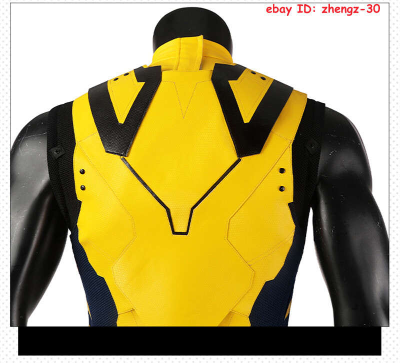 2024 New Deadpool & Wolverine Jumpsuit Outfit Cosplay Halloween Costume Full Set
