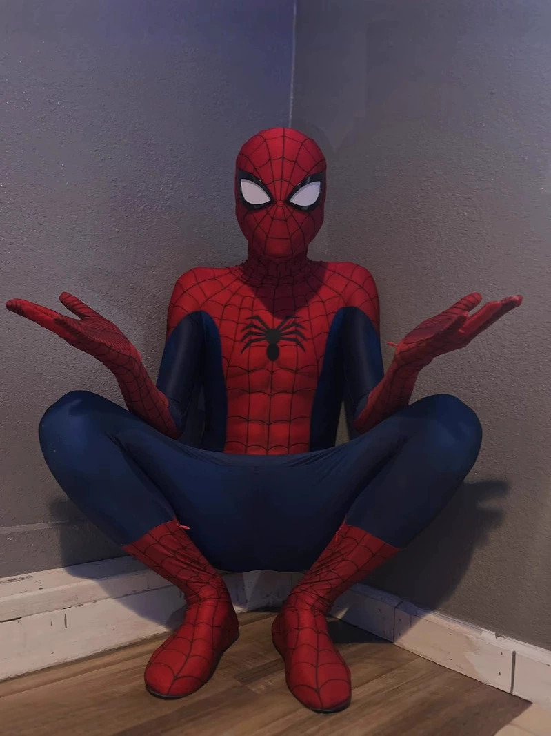 Ultimate Spider-Man Jumpsuit Cosplay Costume Halloween Spiderman Bodysuit Cos