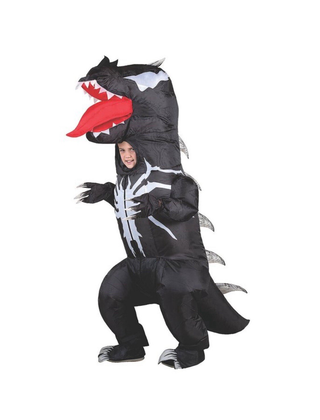 Jazwares Kids’ Marvel Venomosaurus Inflatable Costume – Size Child