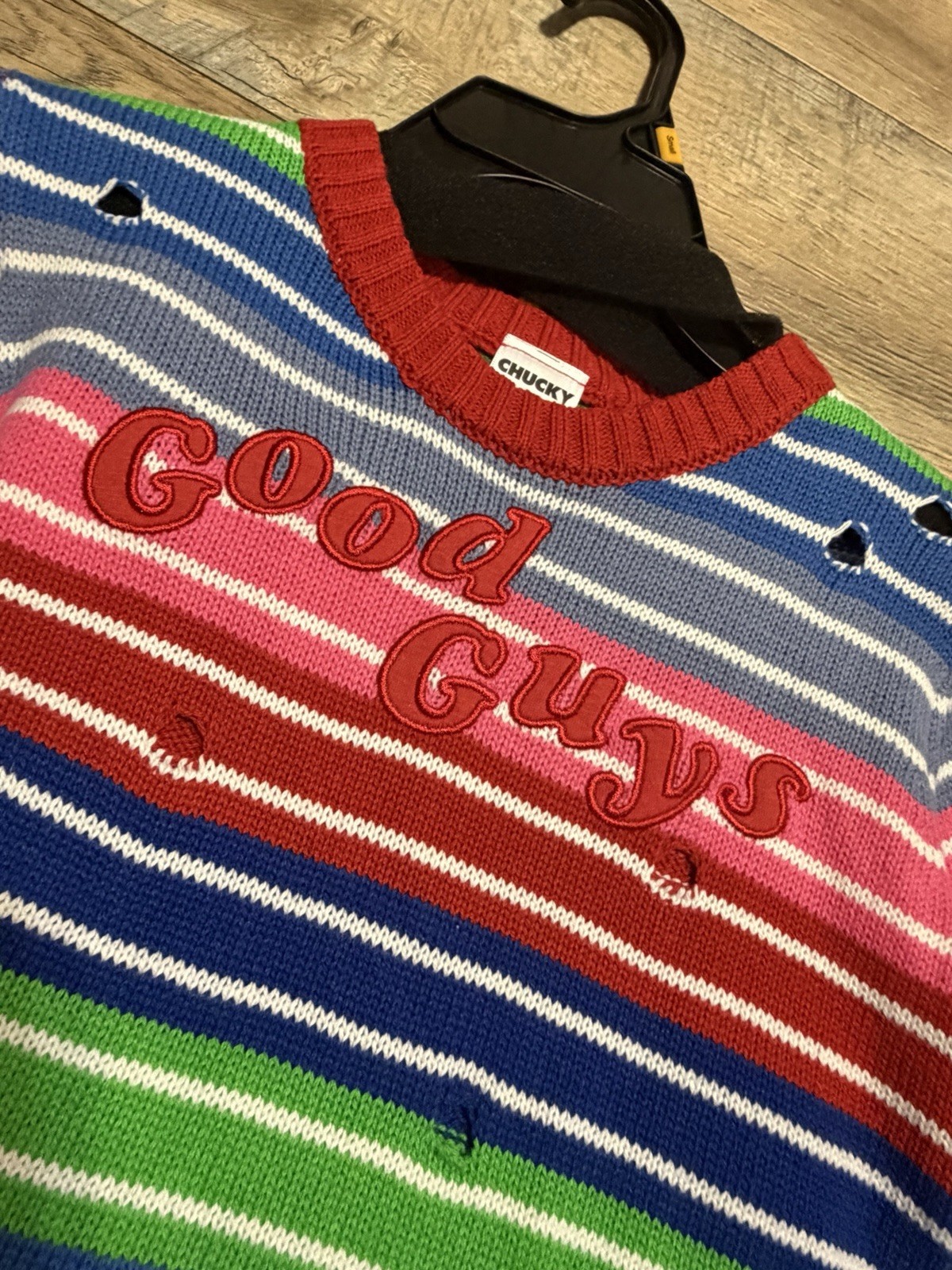 Child’s Chucky Sweater, Good Guys, Size 4/6 Halloween Costume