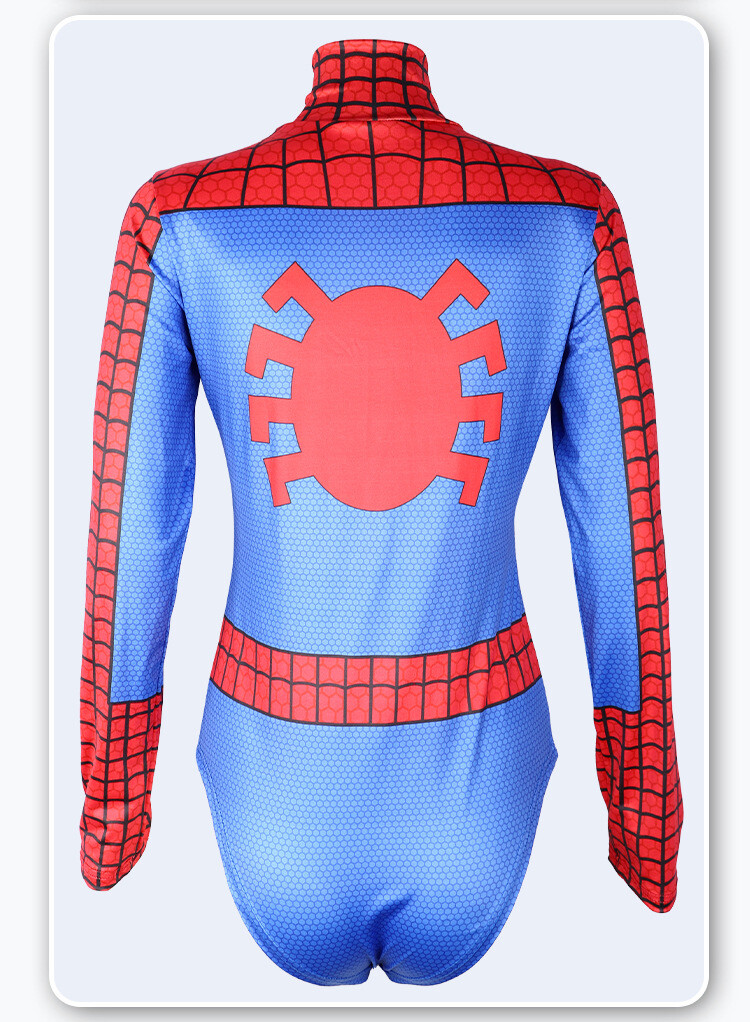 Cosplay Superhero Spider-Man Swimsuit Jumpsuits Women Bodysuit Costume Halloween