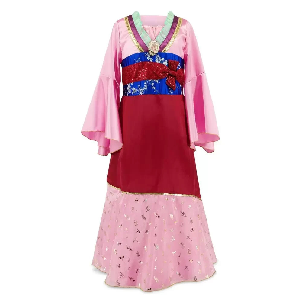 Disney Girl’s Mulan Costume Red/Pink Disney store Size 5/6