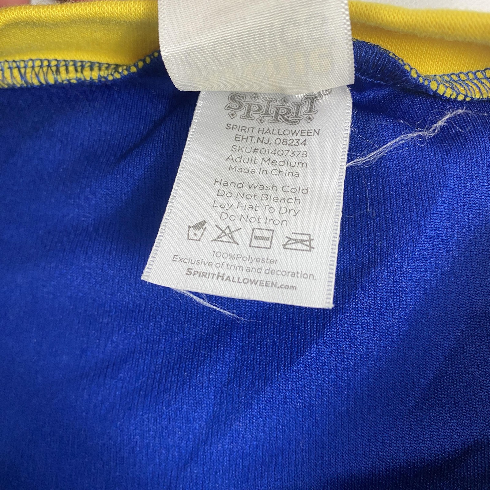 Archie Comics Riverdale Football Jersey Shirt Mens Medium Blue Yellow 9 Costume