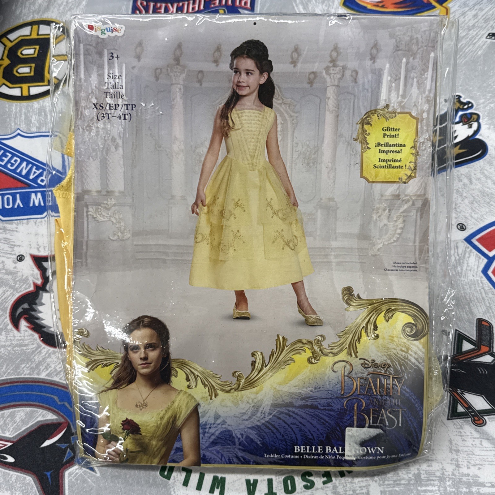 Belle Ball Gown Disney Beauty and the Beast Movie Toddler Costume XS (3T-4T)