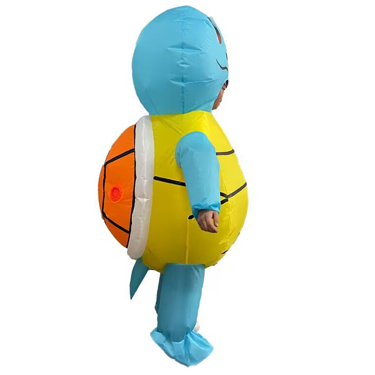 Inflatable Costume Squirtle Mascot Outfit for Halloween Cosplay Party Adult Size