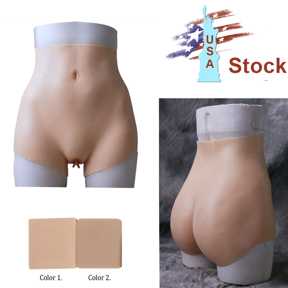 Silicone Short Panty Thicken Hip Underwear Vagina Pant For Transgender Cosplay