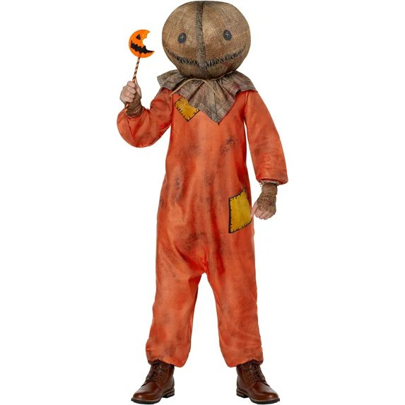 Fun World Trick ‘r Treat Sam SZ M 8 Male Halloween Costume with Mask and Gloves