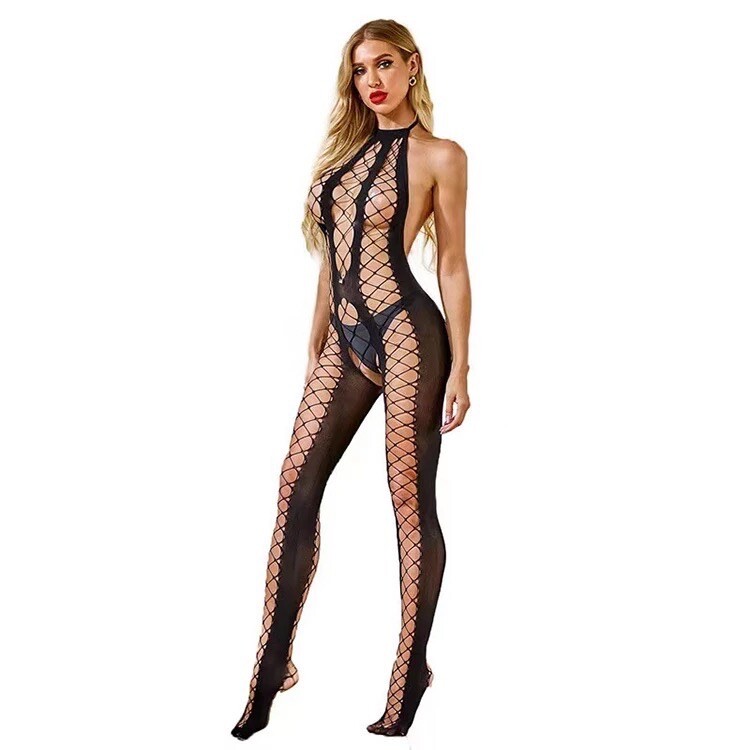 Sexy Lingerie Bodystocking Fishnet Stripper Romantic Wildly Hot Porn Star Outfit