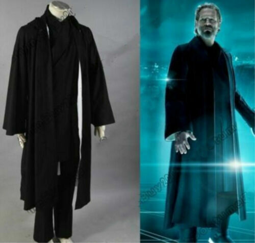 NEW Tron: Legacy Kevin Flynn Black Uniform Cosplay Costume