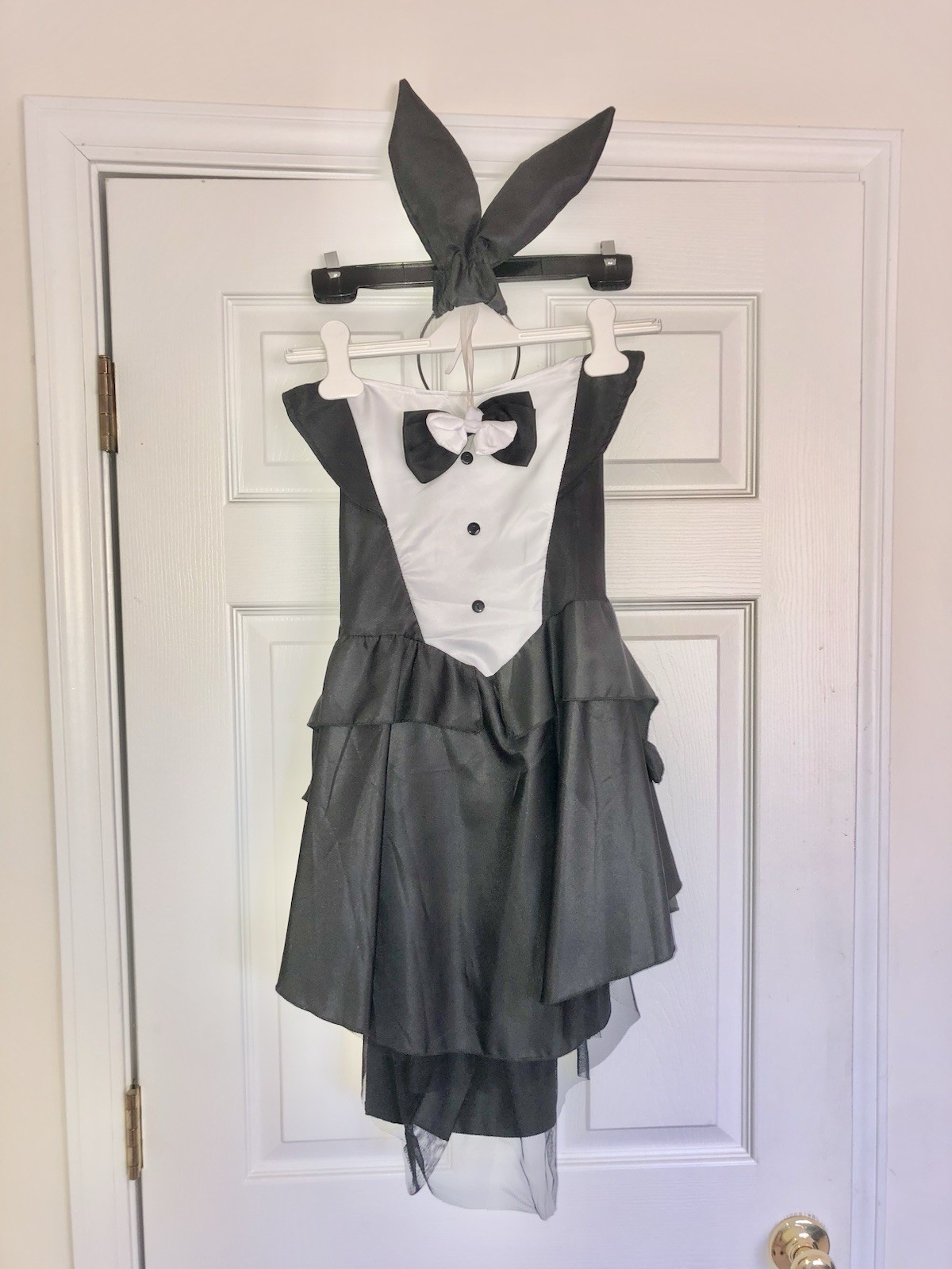 Vintage Playboy Costume 1980’s Bunny Ears, Small Bow Tie Size S/M Preowned