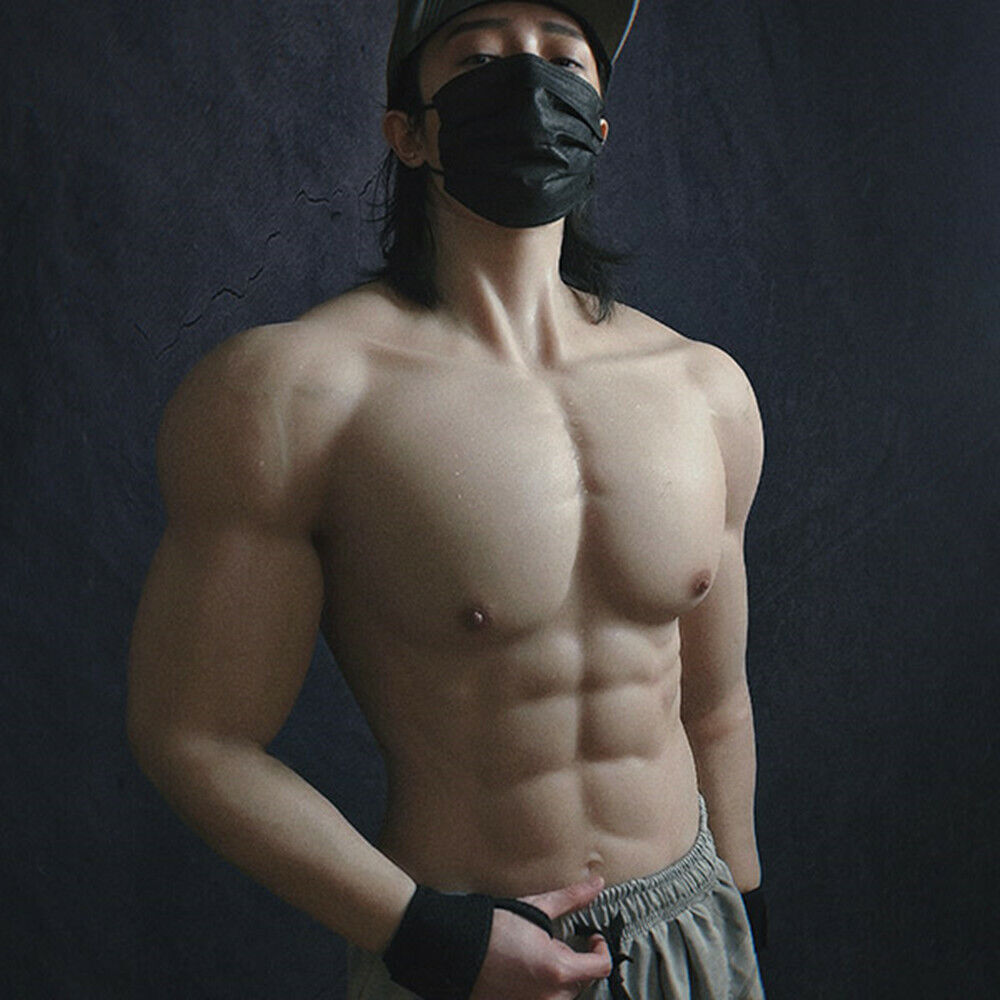 Male Silicone Muscle Suit Fake Muscle Chest With Real Show Manly Crossdresser