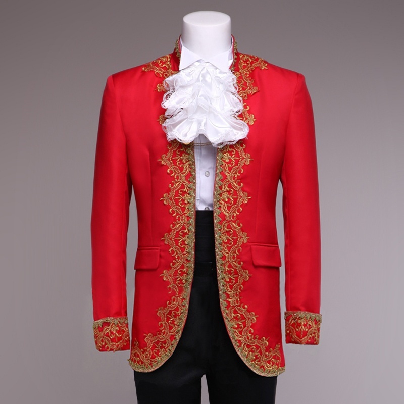 Medieval Retro Military Tunic Coat Jacket and Trouers Set Renaissance Clothing