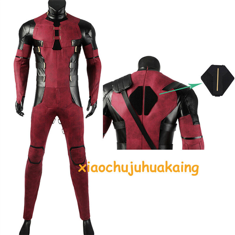 Deadpool 3 Wade Wilson Cosplay Costume Accessories Red Mask Belt Halloween Suit