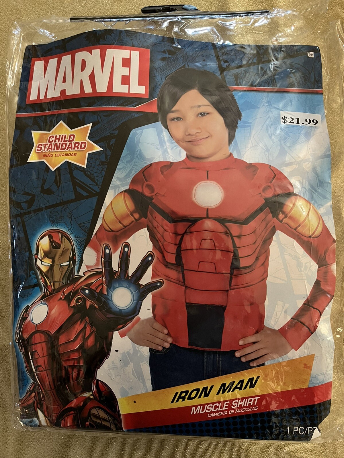 Avengers Assemble Iron Man Muscle Shirt Child Standard Marvel Costume $21.99