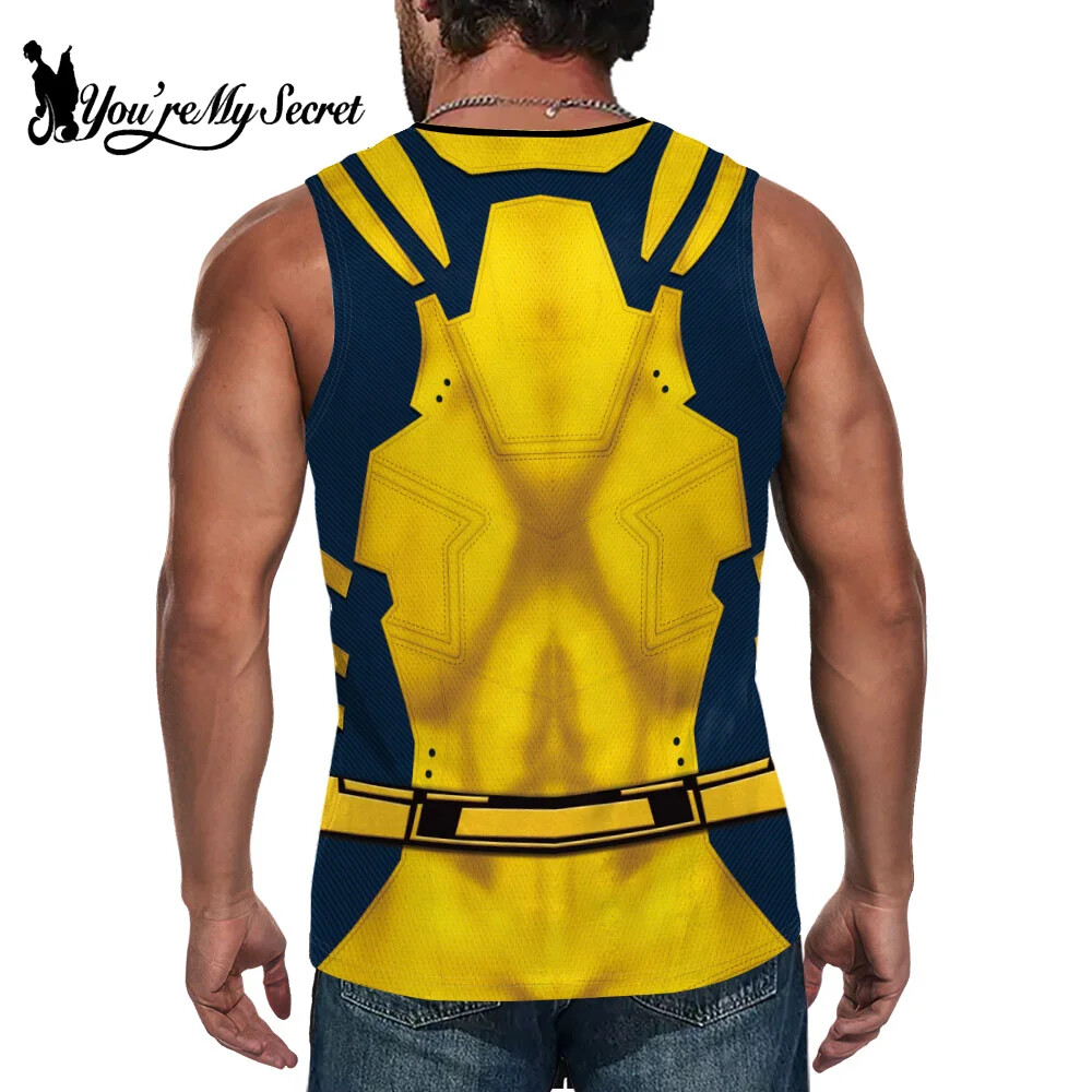 Deadpool Cosplay Wolverine Cosplay Superhero Printed Vest