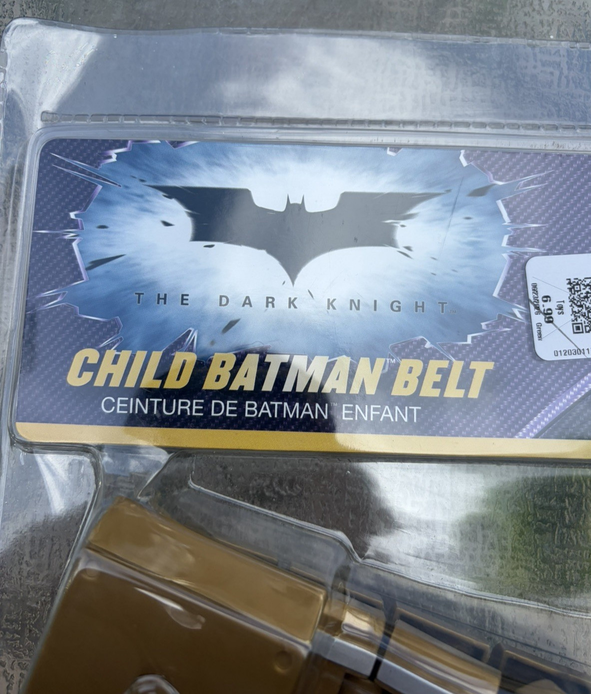 Batman Utility Belt Dark Knight Rises Costume Accessory Gold Plastic Ages 14+