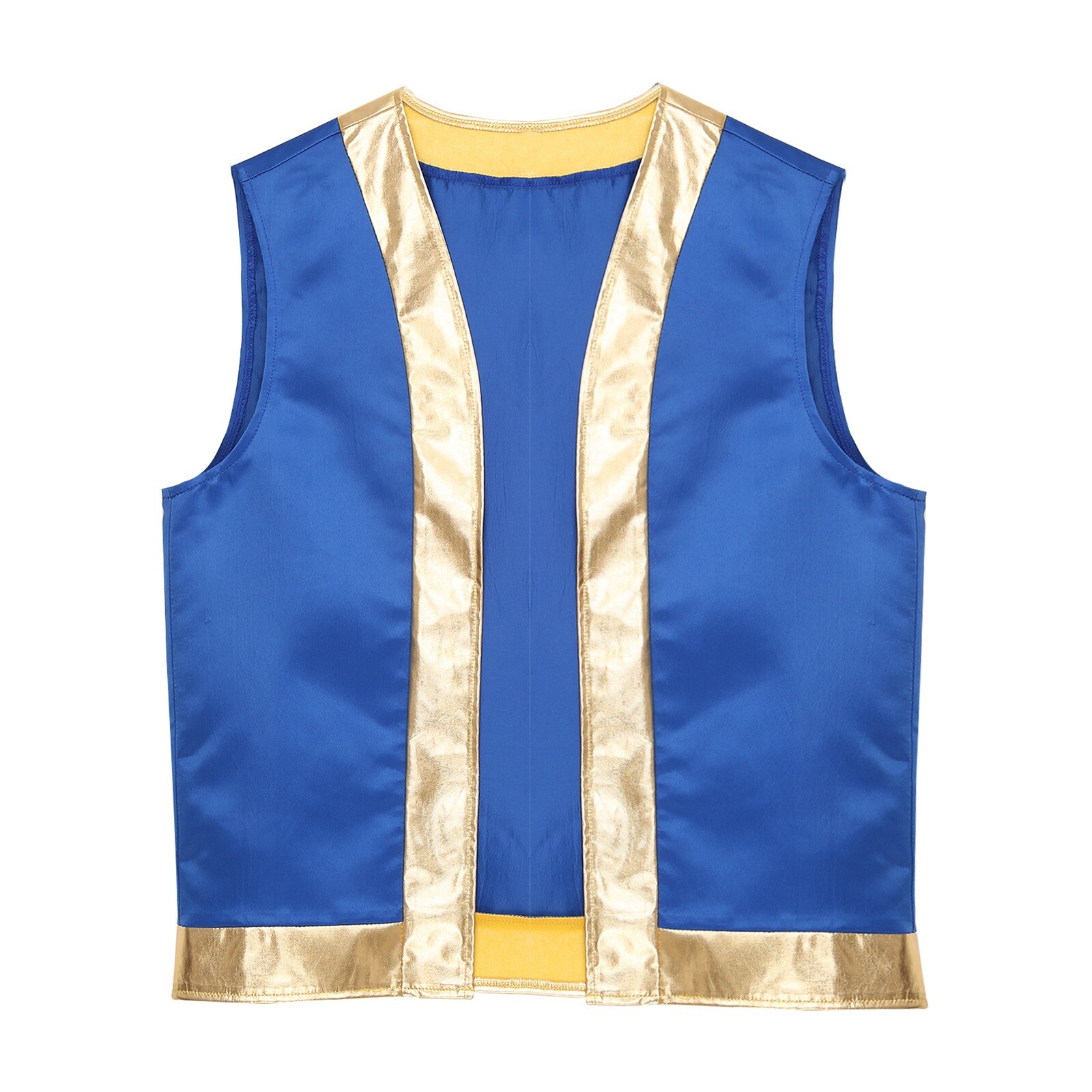 US Men’s Toad Costume Sleeveless Vest Waistcoat Arabian Prince Lamp Cosplay