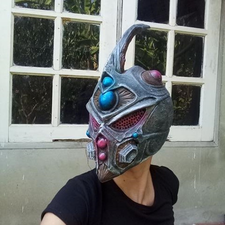 Guyver Mask Head Dark Brown Guyver Hero 2 Halloween Costume Cosplay Fancy Latex