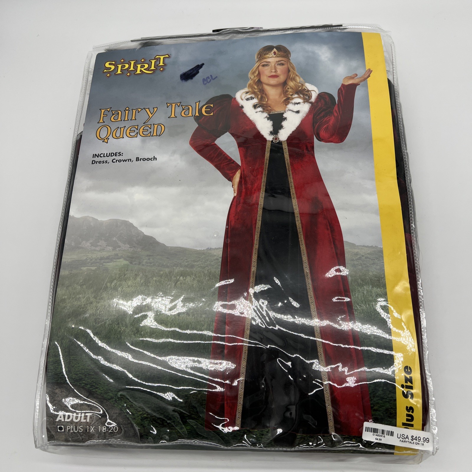 Spirit Fairy Tale Queen Plus Size 1 18-20 Halloween Cosplay