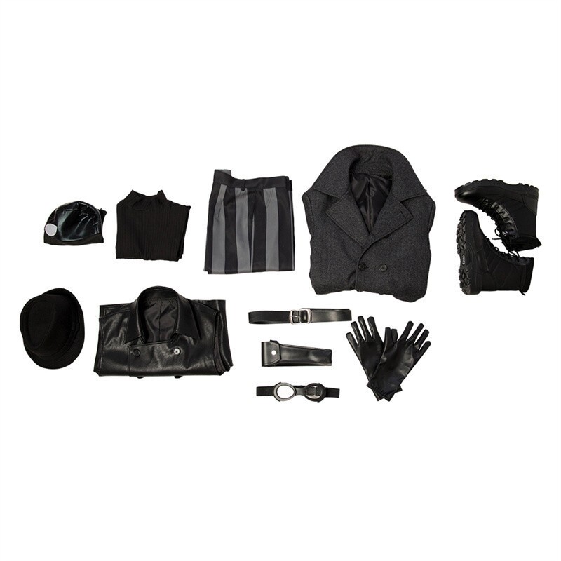Spider-Man Intothe Spider-Verse Spider-Man Noir Peter Parker Cosplay Costume Lot