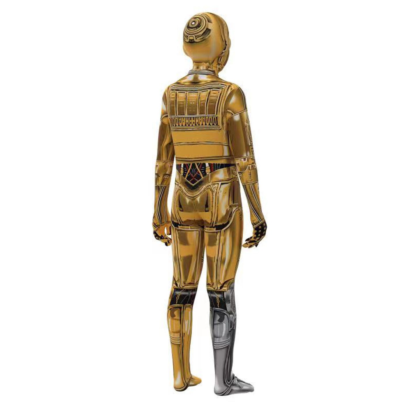 Star Wars C-3PO Mask Jumpsuit Halloween Adult Kids Bodysuits Masquerade Zentai