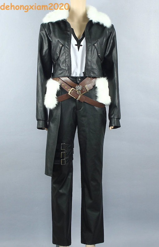 Final Fantasy 8 Remastered Squall Leonhart Cosplay Costume Suit Set Clothes New