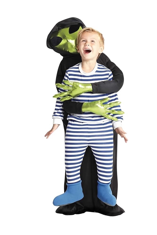 Chasing Fireflies Kids Inflatable Alien Abduction Costume – Blue – New – 14