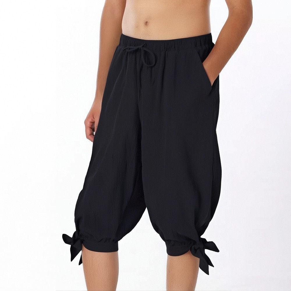 Mens Medieval Pants Renaissance Viking Pirate Pants Horseman breeches Halloween