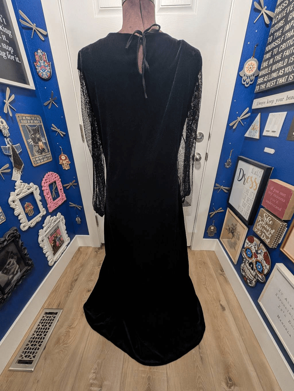 Plus Size Renaissance Medieval Gothic Velvet Corset Costume Dress XL-2X