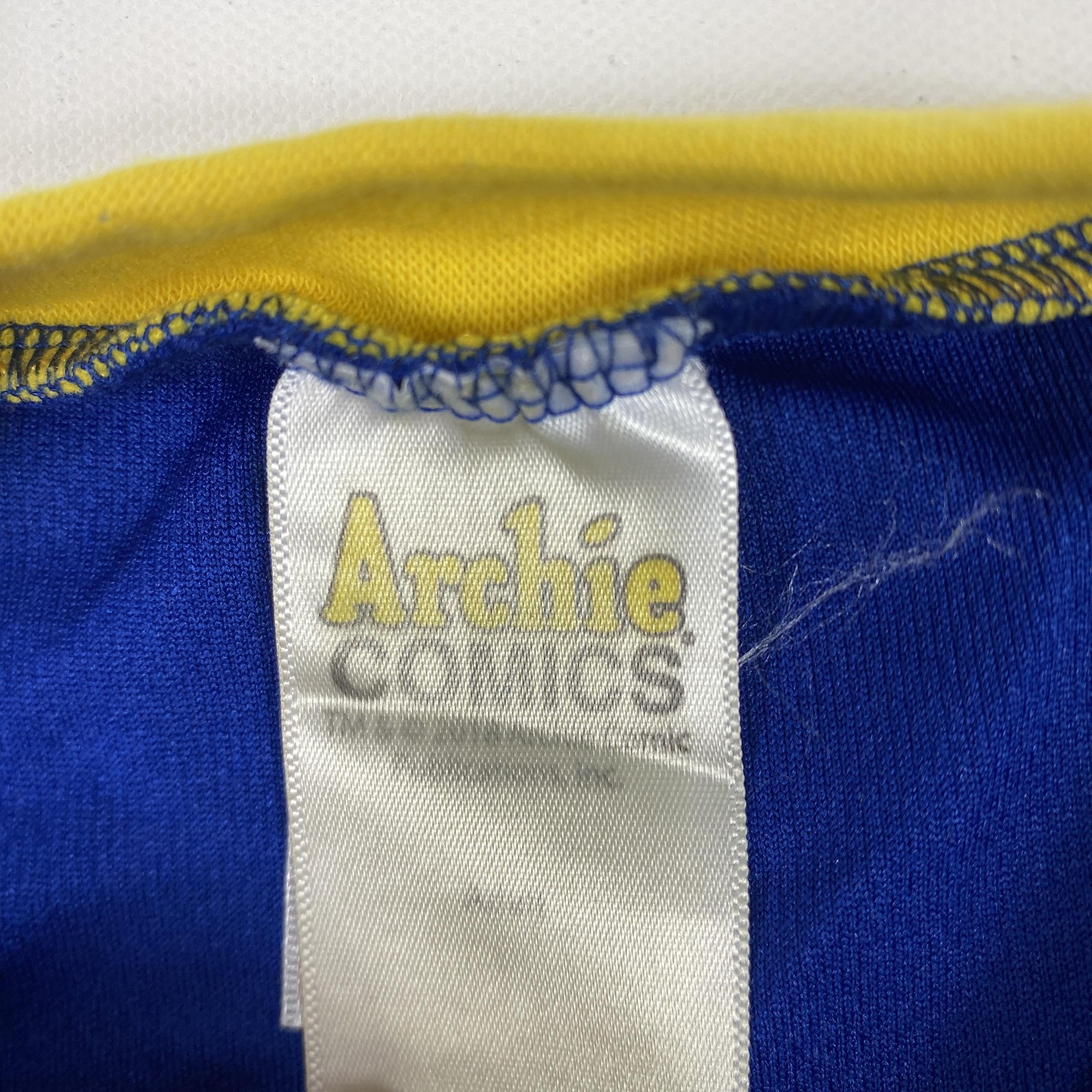 Archie Comics Riverdale Football Jersey Shirt Mens Medium Blue Yellow 9 Costume