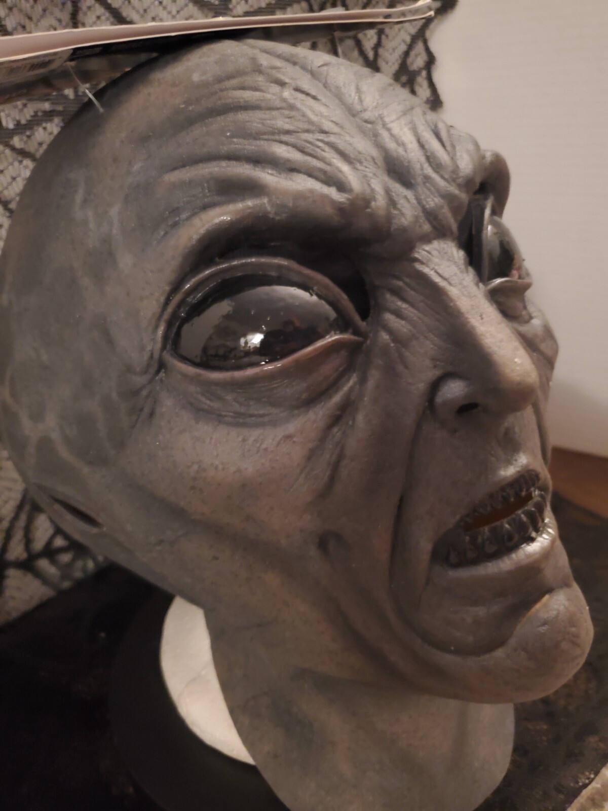 Alien Halloween Mask EVIL INVADER 51 Authentic Ghoulish Productions Area Xfiles