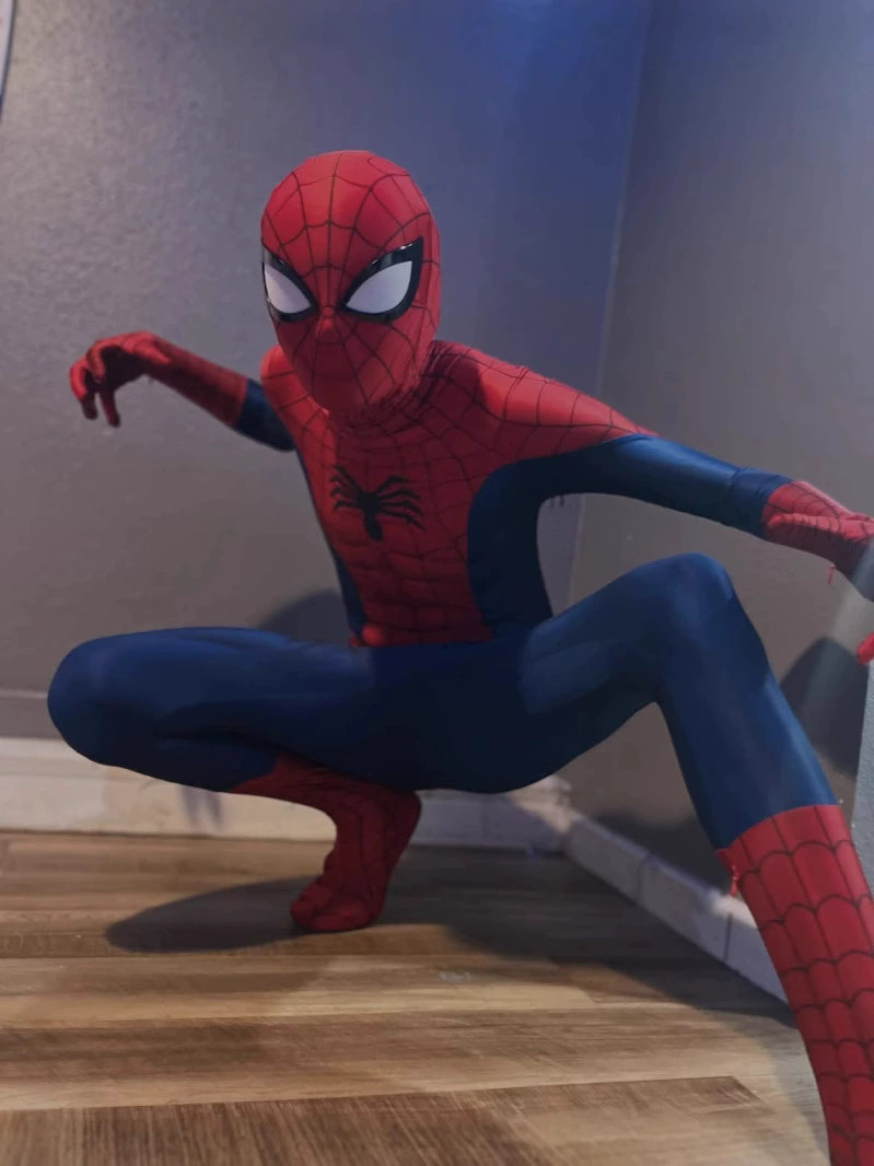 Ultimate Spider-Man Jumpsuit Cosplay Costume Halloween Spiderman Bodysuit Cos