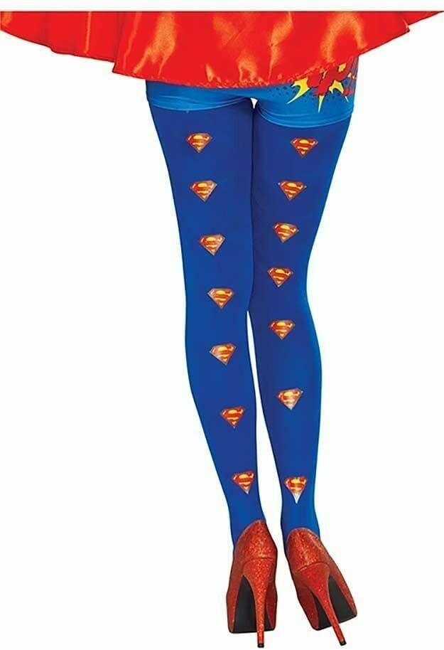 DC Comics Superman Knee Socks / Tights / Fingerless Gloves / Necklaces ADULT NEW